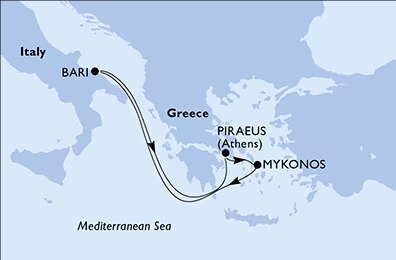 MSC SINFONIA Mini-Crociera 11-16 Novembre 2024 - 5 notti